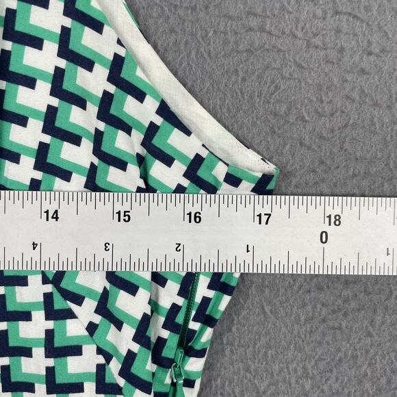 Joie Dress Womens Large Fit and Flare Sleeveless Geometric Flattering Summer - Picture 7 of 9